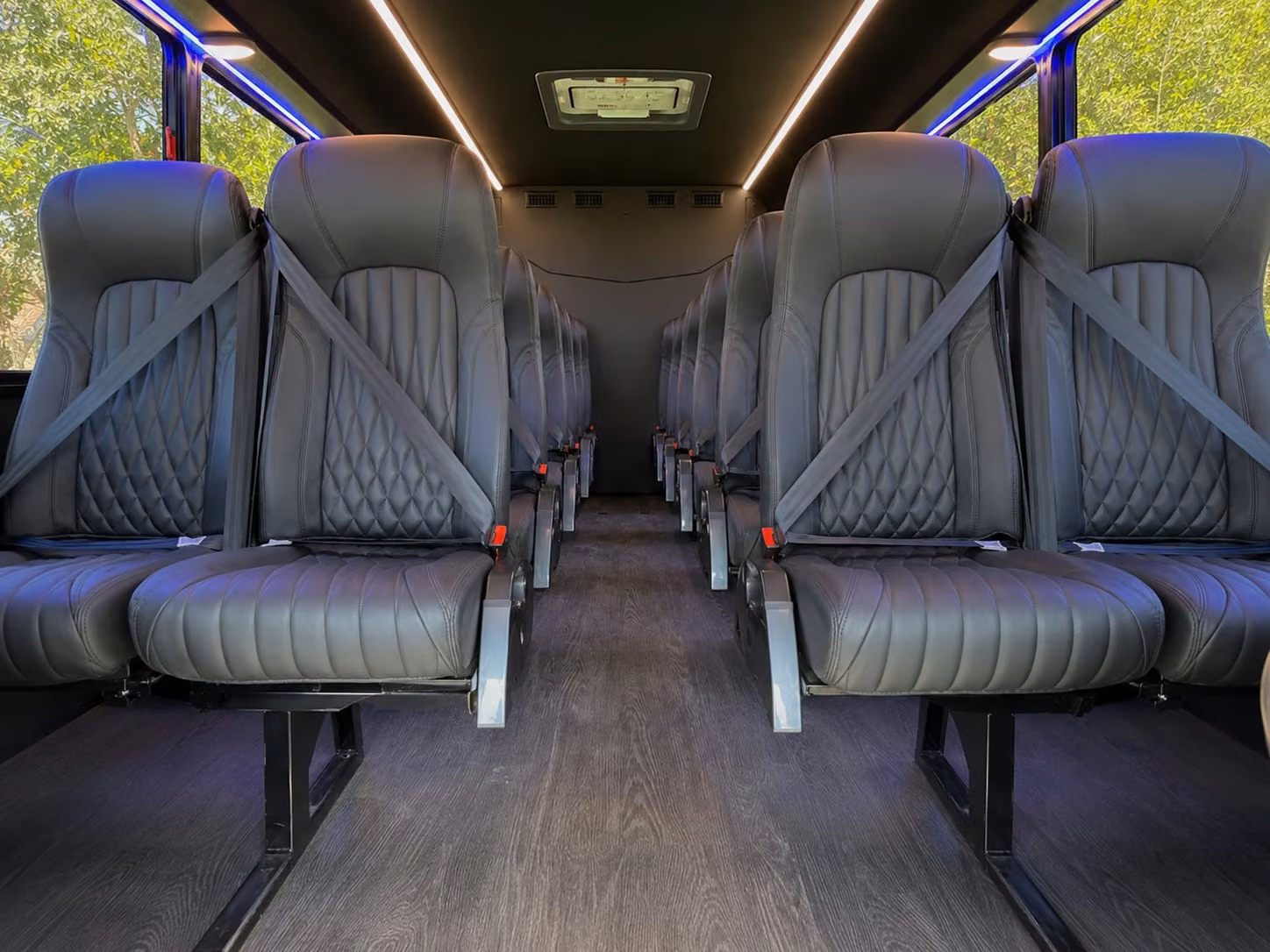 18 passenger minibus interior